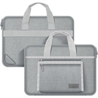 Novstrap Sleeve A2941 A3114 15 inç Oxford Kumaş Su Geçirmez Kılıf Laptop Çantası Gümüş