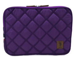 U.S. Polo Assn. 22476-78-81-79-80 13-13.3 inç Kumaş Su Geçirmez Kılıf Laptop Çantası Mor