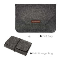 Gubisi A1932-A2179 16 inç Keçe Kılıf Laptop Çantası Siyah