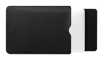 Gubisi 15 inç Deri Su Geçirmez El-Omuz Laptop Çantası Siyah
