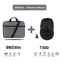 Classone Eko BND304-T300 15.6 inç Kumaş El-Omuz Laptop Çantası Siyah