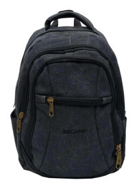 Case Club 15.6 inç Kanvas-Kumaş Su Geçirmez Sırt Laptop Çantası Antrasit