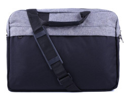 Beutel Dual Tone 15.6 inç Kumaş Su Geçirmez El-Omuz Laptop Çantası Siyah