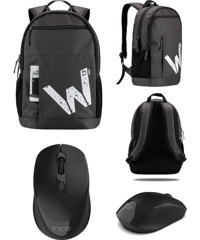 Classone Wtxpro BP-WTX104 15.6 inç Kumaş Su Geçirmez Sırt Laptop Çantası Siyah