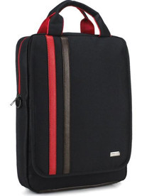 Case Club 15.6 inç Kumaş Sırt Laptop Çantası Kahverengi-Kırmızı