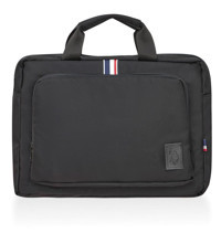 U.S. Polo Assn. PLEVR23652 13-14.9 inç Polyester Su Geçirmez El-Omuz Laptop Çantası Siyah