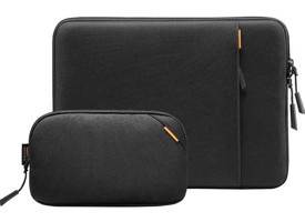 Tomtoc Defender A13C2DV 13 inç Polyester Kılıf Laptop Çantası Siyah
