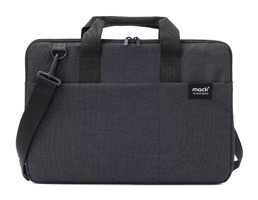 Mack City MCC-703 15.6 inç Kumaş Su Geçirmez El-Omuz Laptop Çantası Siyah