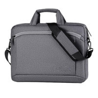 Wslcn 13 inç Oxford Kumaş Su Geçirmez El-Omuz Laptop Çantası Koyu Gri