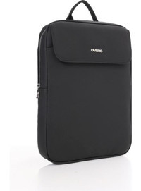 D'Vers 13-14-15.6 inç Kumaş Su Geçirmez Sırt Laptop Çantası Siyah