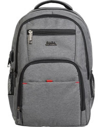 Case Club 14 inç Kumaş Su Geçirmez Sırt Laptop Çantası Gri