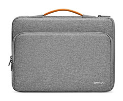 Tomtoc Defender 13-14 inç Kumaş Su Geçirmez El-Omuz Laptop Çantası Gri