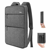 Zinz D01G01 15.6 inç Pet Su Geçirmez Sırt Laptop Çantası Gri