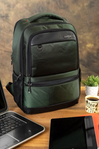 Dias avm 14-15.6 inç Kumaş Su Geçirmez Sırt Laptop Çantası Haki