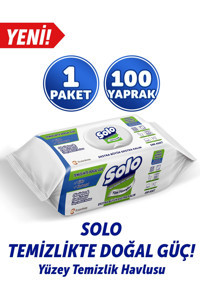 Solo Okaliptus&Çam Esintisi 100 Yaprak Islak Mendil