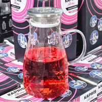 Kapris KAP-019 Metal Kapaklı Cam Sürahi 1.5 lt