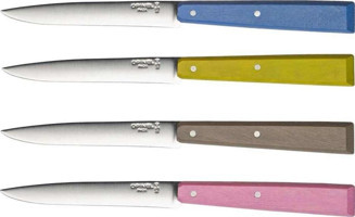 Opinel Bon Appetit Ahşap Saplı Paslanmaz Çelik Gövdeli 4 Parça Biftek Bıçağı Seti