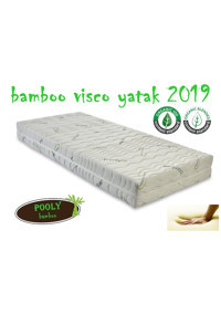 Pooly Bamboo Dikdörtgen Visco Ortopedik 80x130 cm Beşik Yatağı