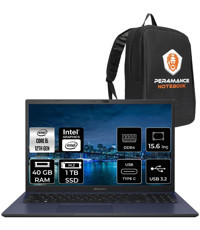 Asus ExpertBook B1502CBA BQ0555 Dahili Iris Xe Graphics Eligible Intel Core i5 1235U 8 GB Ram 256 GB SSD 15.6 inç Full HD Windows 11 Pro Laptop + PER4 Çanta