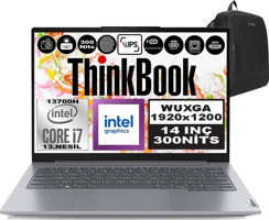 Lenovo ThinkBook 14 Gen6 IRL 21KG004NTRP17 Dahili Iris Xe Graphics Eligible Intel Core i7 13700H 48 GB Ram 512 GB SSD 14 inç WUXGA Windows 11 Pro Laptop