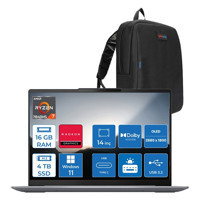 Lenovo Yoga Slim 6 14APU8 L82X3004FTXWH04 Harici AMD Radeon 780M AMD Ryzen 7 7840U 16 GB Ram 4 TB SSD 14 inç WUXGA Windows 11 Home Laptop + Zetta Çanta