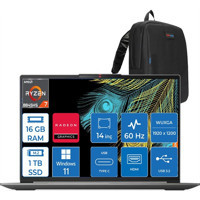 Lenovo IdeaPad Slim 5 LS83DB003UTR02 Harici AMD Radeon 780M AMD Ryzen 7 8845HS 16 GB Ram 1 TB SSD 14 inç WUXGA Windows 11 Pro Laptop + Zetta Çanta