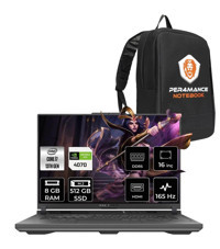 Asus ROG Strix G16 N3411 Harici GeForce RTX 4070 Intel Core i7 13650HX 8 GB Ram 512 GB SSD 16 inç WUXGA Freedos Gaming Laptop + PER4 Çanta