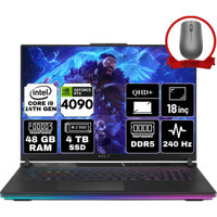 Asus ROG Strix Scar 18 G834JYR-N6100-A24 Harici GeForce RTX 4090 Intel Core i9 14900HX 48 GB Ram 4 TB SSD 18 inç QHD+ Freedos Gaming Laptop + Anzar Mouse