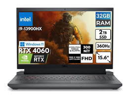 Dell G15 5530 G155530017UBT18 Harici GeForce RTX 4060 Intel Core i9 13900HX 32 GB Ram 2 TB SSD 15.6 inç Full HD Windows 11 Pro Gaming Laptop