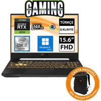Asus TUF Gaming F15 FX507ZU4-LP050W05 Harici GeForce RTX 4050 Intel Core i7 12700H 16 GB Ram 1 TB SSD 15.6 inç Full HD Windows 11 Home Gaming Laptop + CNT006 Çanta