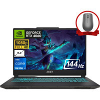 MSI Cyborg 15 A13VF892XTRA45 Harici GeForce RTX 4060 Intel Core i7 13620H 32 GB Ram 4 TB SSD 15.6 inç Full HD Windows 11 Home Gaming Laptop + Anzar Mouse