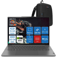 Lenovo Yoga Pro 7 14ARP8 L83AU003YTXF01 Harici GeForce RTX 3050 AMD Ryzen 7 7735HS 16 GB Ram 512 GB SSD 14.5 inç QHD+ Freedos Gaming Laptop + Zetta Çanta