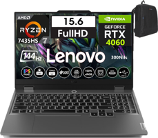 Lenovo LOQ 15ARP9 W83JC000UTR24 Harici GeForce RTX 4060 AMD Ryzen 7 7435HS 24 GB Ram 4 TB SSD 15.6 inç Full HD Windows 11 Home Gaming Laptop