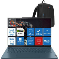 Lenovo Yoga Pro 7 14APH8 L82Y8000BTXWH04 Harici GeForce RTX 4050 AMD Ryzen 7 7840HS 16 GB Ram 4 TB SSD 14.5 inç QHD+ Windows 11 Home Gaming Laptop + Zetta Çanta