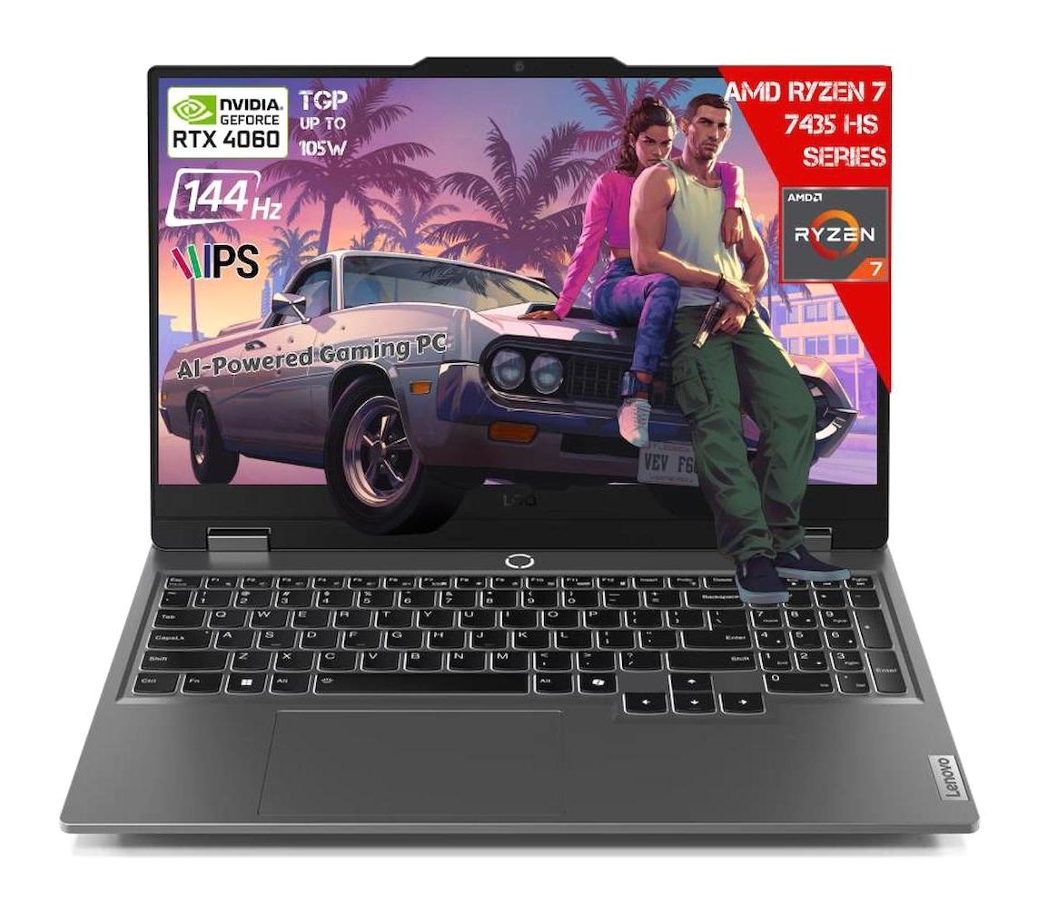 Lenovo LOQ 15ARP9 83JC000UTR Harici GeForce RTX 4060 AMD Ryzen 7 7435HS 8 GB Ram 512 GB SSD 15.6 inç Full HD Freedos Gaming Laptop