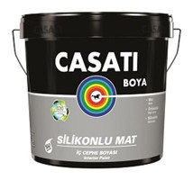 Casati Silikonlu C822 Silikonlu Su Bazlı Plastik Mat İç Cephe Boyası 15 lt Kum Beji