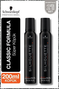 Schwarzkopf Silhouette Normal Saçlar İçin Şekillendirici Hacim Veren Saç Köpüğü 2x200 ml