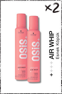 Schwarzkopf Osis Air Whip Normal Saçlar İçin Şekillendirici Hacim Veren Saç Köpüğü 2x200 ml