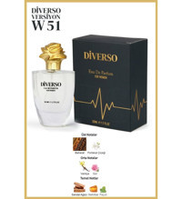 Diverso W51 EDP Amber-Çiçeksi-Sandal Ağacı Kadın Parfüm 50 ml
