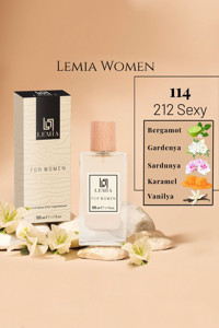 Lemia EDC 114 212 Sexy Amber-Aromatik-Yeşilelma Kadın Parfüm 50 ml