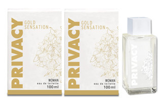 Privacy Gold Sensation EDT Amber-Çiçeksi-Odunsu Kadın Parfüm 2x100 ml