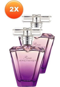 Avon Rare Amethyst EDP Çiçeksi-Meyveli-Odunsu Kadın Parfüm 2x50 ml