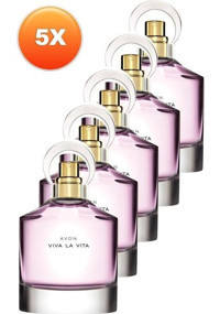 Avon Viva La Vita EDP Çiçeksi-Odunsu-Oryantal Kadın Parfüm 5x50 ml