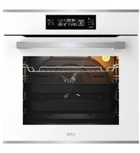 Esty AEF6606W01 72 lt A+ Enerji Sınıfı Dijital Ocaksız Tam Boy Ankastre Fırın Beyaz
