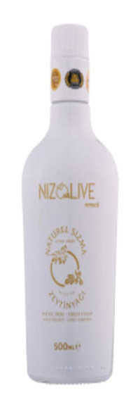 Niz Olive Organik Filtresiz Yüksek Polifenollü Soğuk Sıkım Erken Hasat Taş Baskı Cam Sızma Zeytinyağı 500 ml