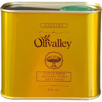 Olivalley Organik Filtresiz Yüksek Polifenollü Soğuk Sıkım Erken Hasat Teneke Sızma Zeytinyağı 500 ml