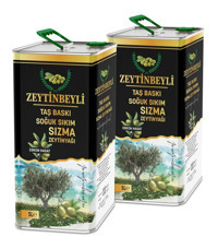 Zeytinbeyli Organik Filtresiz Yüksek Polifenollü Soğuk Sıkım Erken Hasat Taş Baskı Teneke Sızma Zeytinyağı 10 lt
