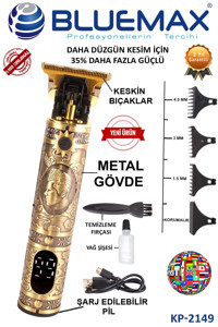 Bluemax KP-2149 Saç Sakal Tek Başlıklı Kuru Tıraş Makinesi