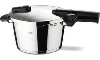 Fissler Vitaquick Clipso Kapak Çelik 3.5 - 5 lt Düdüklü Tencere Siyah