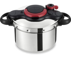 Tefal Clipso Minut' Easy Clipso Kapak İndüksiyon 6 lt Düdüklü Tencere Gri